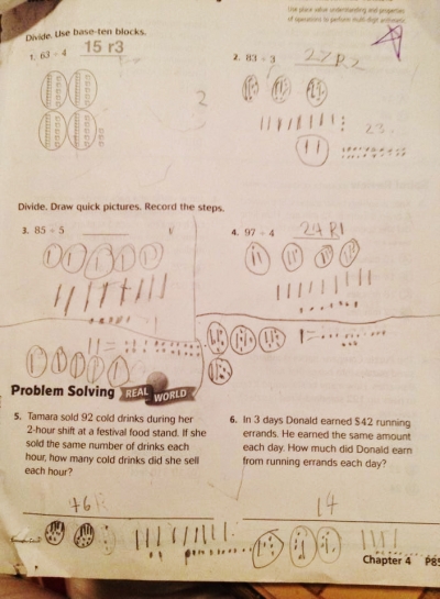 4th grade dividing with base 10